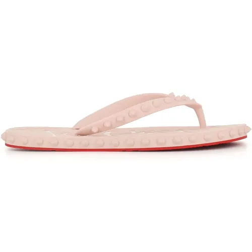 Studded Flip-flop Sandals , female, Sizes: 4 UK - Christian Louboutin - Modalova