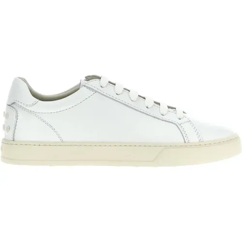 Leather Lace-Up Sneakers , male, Sizes: 6 UK - TOD'S - Modalova