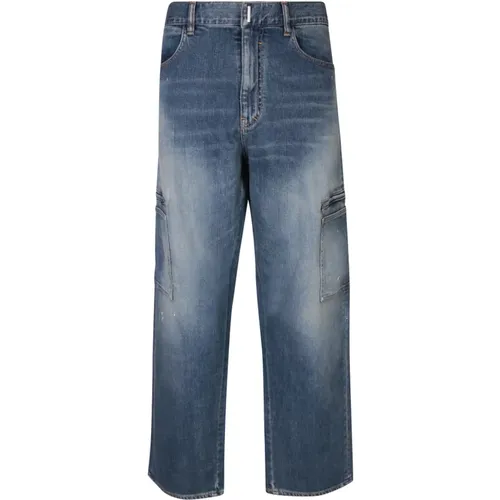 Cargo Style Cotton Jeans , male, Sizes: W32, W30, W34 - Givenchy - Modalova