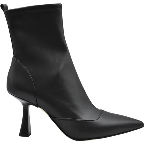 Leather Mid Bootie Shoes , female, Sizes: 6 UK - Michael Kors - Modalova