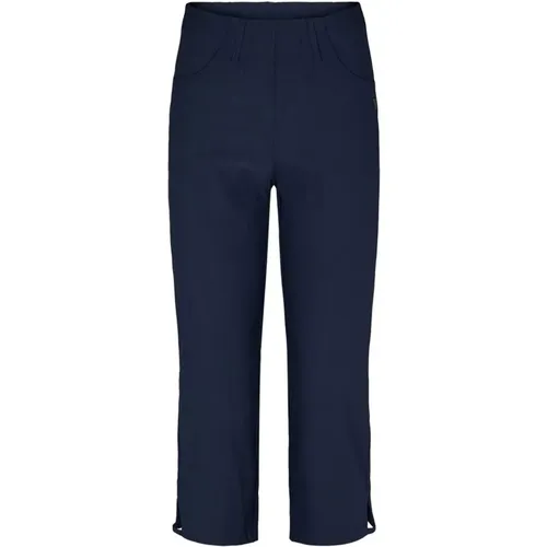 Anabelle Regular Capri Trousers Navy , female, Sizes: 2XL, S, XL, XS, 8XL, 3XL, 4XL - LauRie - Modalova