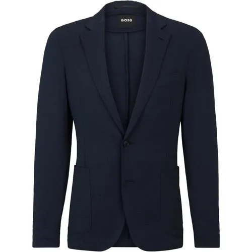 Light Single-Breasted Jacket , male, Sizes: L, M, XL, 3XL - Hugo Boss - Modalova