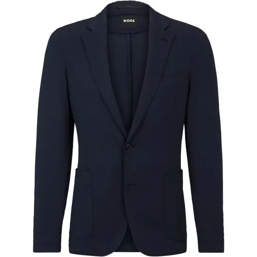 Light Single-Breasted Jacket , male, Sizes: M, XL, 3XL - Hugo Boss - Modalova