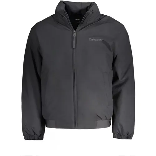 Polyester Jacket with Removable Hood , male, Sizes: S - Calvin Klein - Modalova