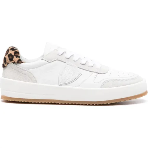 Leopard Print Sneaker Nice - Philippe Model - Modalova