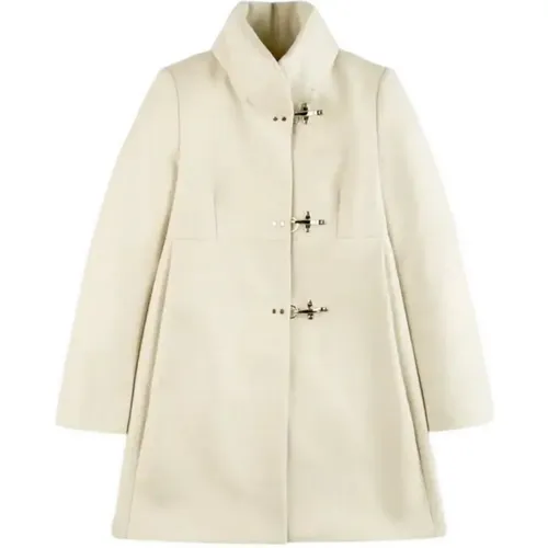 Romantic Coat Ivory , female, Sizes: XL, L, S, XS, M - Fay - Modalova