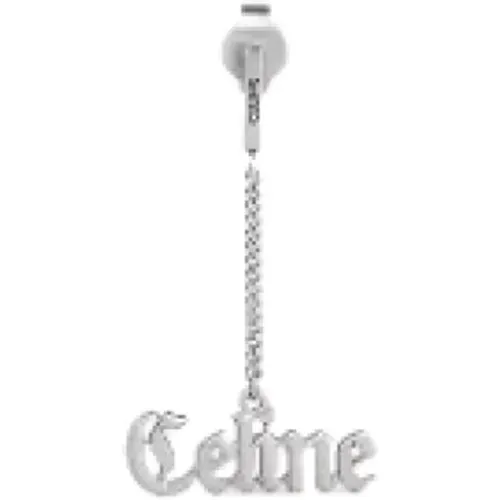 Pre-owned Silver earrings , female, Sizes: ONE SIZE - Celine Vintage - Modalova