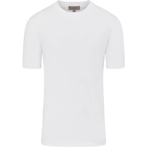 Luxury Short Sleeve T-shirt , male, Sizes: L, 5XL, 6XL, 3XL, XL, 2XL, 4XL, M - Canali - Modalova