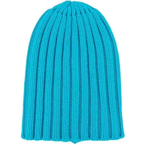 Ribbed Cashmere Unisex Hat , male, Sizes: ONE SIZE - Laneus - Modalova