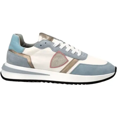 Blaue & Weiße Tropez 2.1 Sneakers - Philippe Model - Modalova