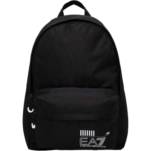 Contrast Logo Nylon Backpack , male, Sizes: ONE SIZE - Emporio Armani EA7 - Modalova