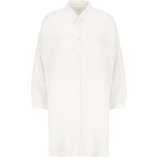 Linen Shirt with Collar , female, Sizes: M - 120% lino - Modalova
