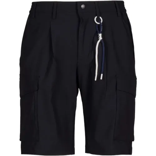 Elastic Bermuda Shorts Cargo Style , male, Sizes: L, 2XL, M, XL, 3XL - People of Shibuya - Modalova