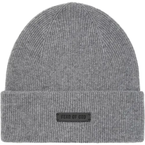 Kaschmir Beanie Flanell Gestrickt Logopatch - Fear Of God - Modalova