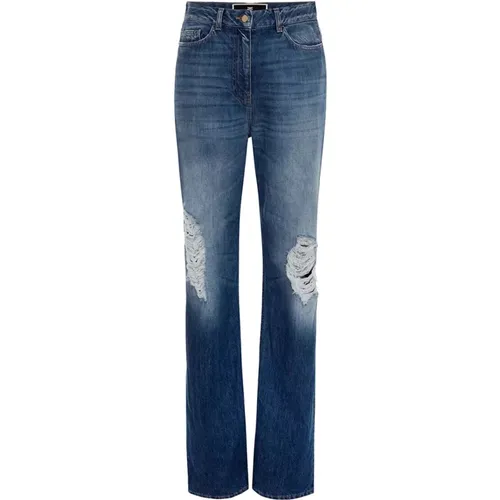 Straight Jeans , female, Sizes: W29 - Elisabetta Franchi - Modalova