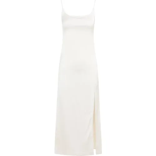 White Notte Dress with Side Slit , female, Sizes: 2XS, XS, S - Jacquemus - Modalova