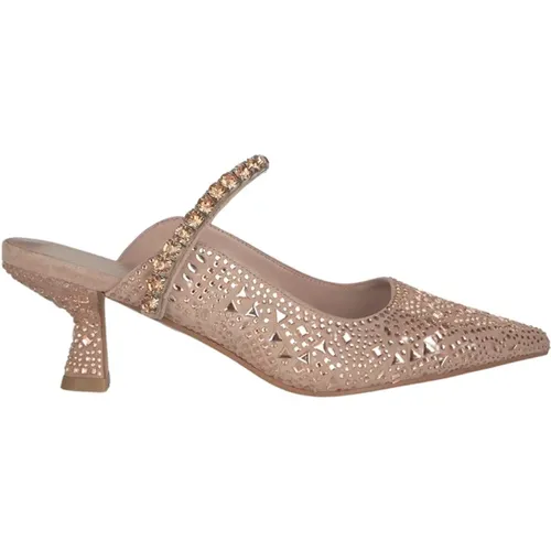Stiletto Shoe with Sparkling Detail , female, Sizes: 7 UK, 9 UK, 5 UK, 8 UK, 6 UK, 3 UK, 4 UK - Alma en Pena - Modalova