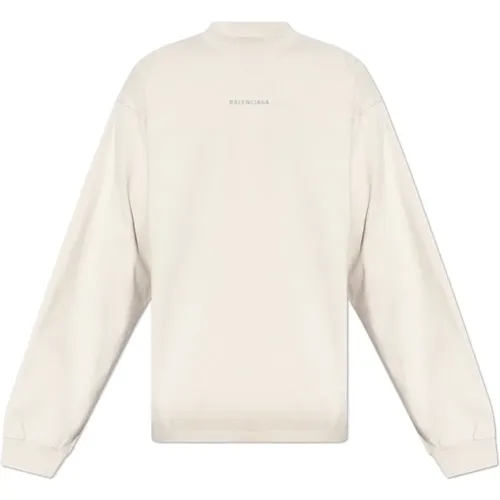 Langarm T-Shirt , Herren, Größe: M - Balenciaga - Modalova