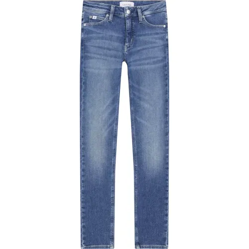 Blaue Skinny Fit Denim Jeans , Damen, Größe: W29 - Calvin Klein - Modalova