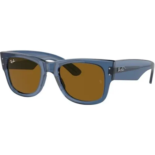 Blau Braun Wayfarer Sonnenbrille , unisex, Größe: 51 MM - Ray-Ban - Modalova