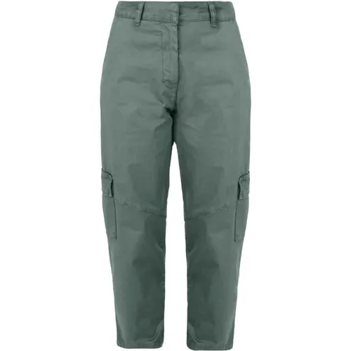 Heavy Stretch Cotton Satin Cargo Pants , female, Sizes: 2XS, XL, M, L, S, XS - BomBoogie - Modalova