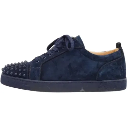 Pre-owned Suede sneakers , male, Sizes: 10 1/2 UK - Christian Louboutin Pre-owned - Modalova