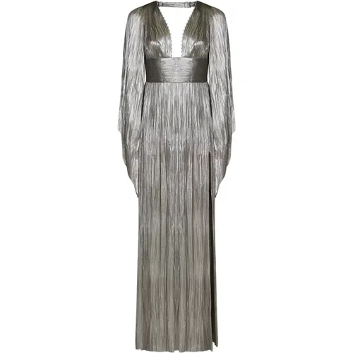 Silver Swarovski Crystal Embellished Dress , female, Sizes: M, XL, L - Maria Lucia Hohan - Modalova
