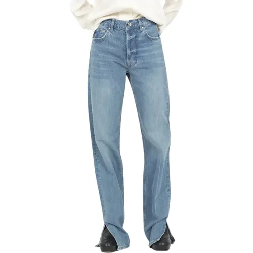 Wide Leg Jeans with Button Closure , female, Sizes: W25, W28 - Anine Bing - Modalova
