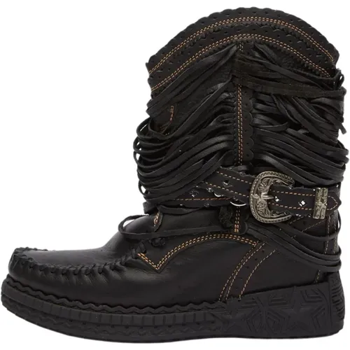 Julie Savage Void Leather Boots , female, Sizes: 6 UK, 3 UK, 4 UK, 7 UK - El Vaquero - Modalova