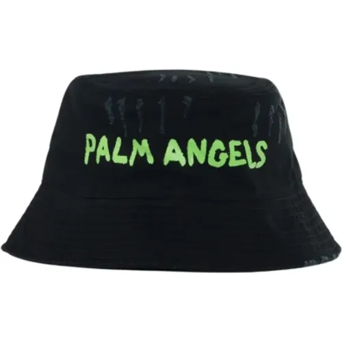 Fisherman Hat with Logo , male, Sizes: ONE SIZE - Palm Angels - Modalova