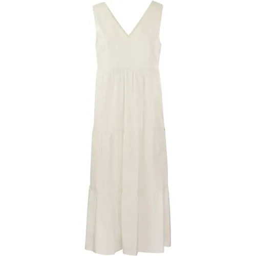Pure Cotton Poplin Dress , female, Sizes: M, S, XS - Woolrich - Modalova