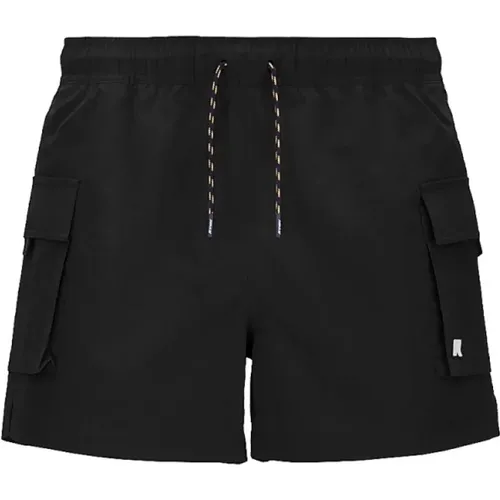 Nylon Boxer Shorts Ripstop Style , male, Sizes: 2XL, S - K-way - Modalova