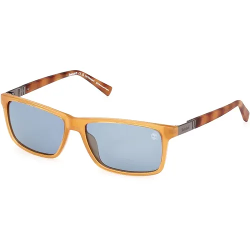 Rechteckige polarisierte Sonnenbrille für Männer , Herren, Größe: 58 MM - Timberland - Modalova