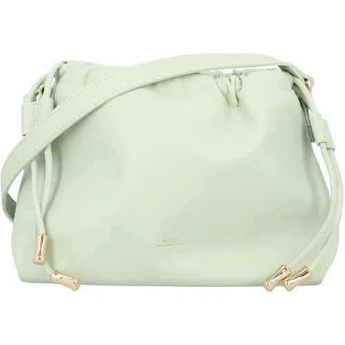 Almond Ninon Mini Handbag , female, Sizes: ONE SIZE - A.p.c. - Modalova