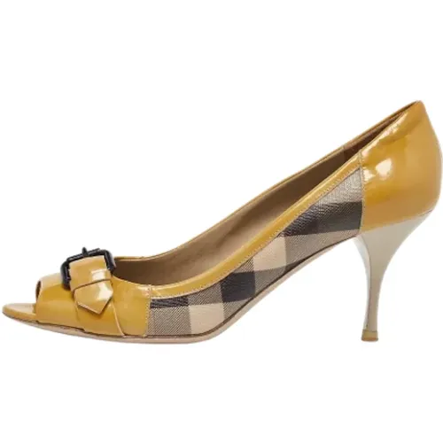 Pre-owned Beschichtetes Canvas heels - Burberry Vintage - Modalova