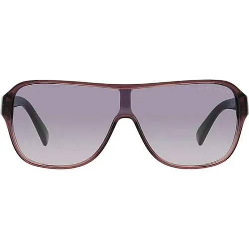 Violette Transparente Acetat-Sonnenbrille mit Verlaufsfarbenen Lila Gläsern , unisex, Größe: 34 MM - Ralph Lauren - Modalova