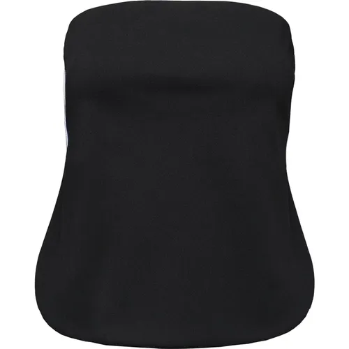 Stylish Corset Top with Contrasting Lines , female, Sizes: S, M, XS - Douuod Woman - Modalova