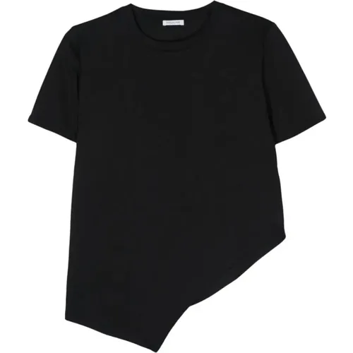 Stilvolles Schwarzes T-Shirt Damen,Optisches Weißes T-Shirt - PATRIZIA PEPE - Modalova