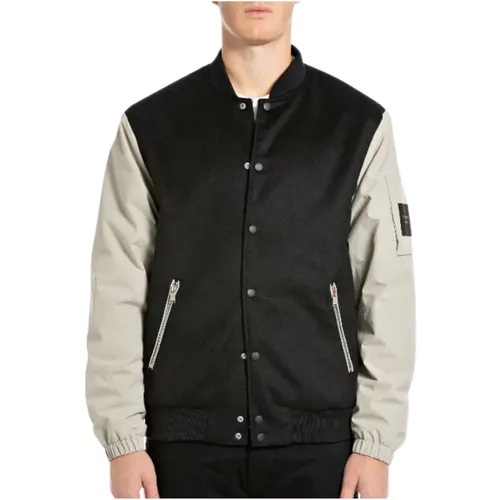 Schwarze Jacke M8424.000.85012 , Herren, Größe: M - Replay - Modalova