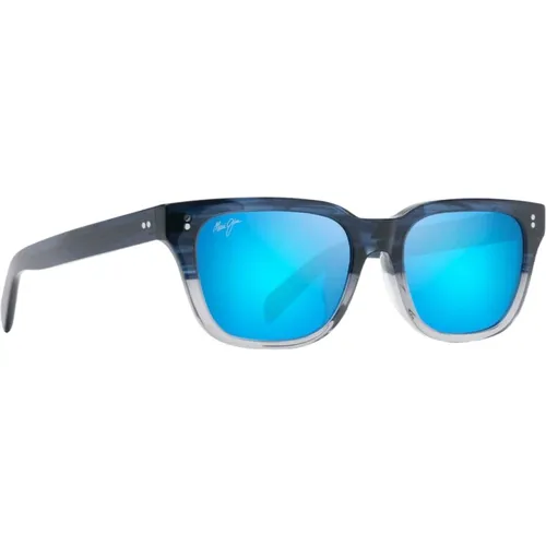 Blaue Hawaii Sonnenbrille Quadratisch Transparent - Maui Jim - Modalova