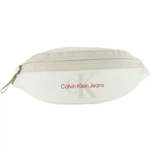 Fabric Waist Bag with Front Logo Print , male, Sizes: ONE SIZE - Calvin Klein Jeans - Modalova