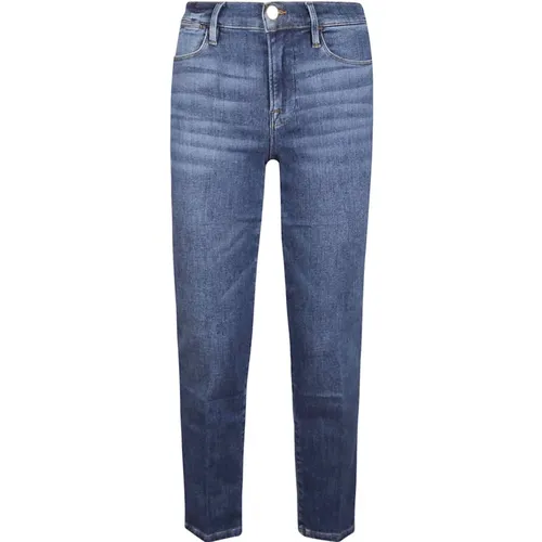 LE High Straight Jeans , female, Sizes: W30 - Frame - Modalova