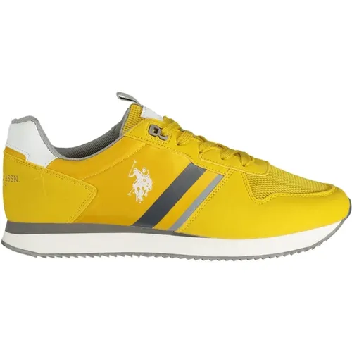 Gelbe Sportsneaker mit kontrastierenden Details - U.s. Polo Assn. - Modalova