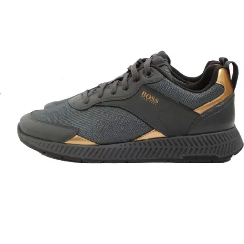 Herren Grau/Titanium Sneakers , Herren, Größe: 39 EU - Hugo Boss - Modalova
