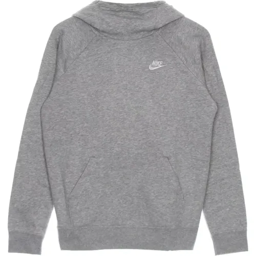 Leichter Kapuzenpullover Grau Heather , Damen, Größe: M - Nike - Modalova