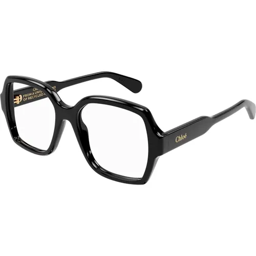 Schwarze Brillengestelle , unisex, Größe: 53 MM - Chloé - Modalova