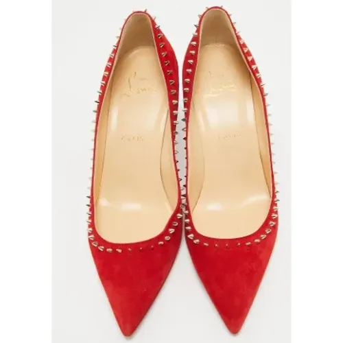 Pre-owned Suede heels , female, Sizes: 5 UK - Christian Louboutin Pre-owned - Modalova