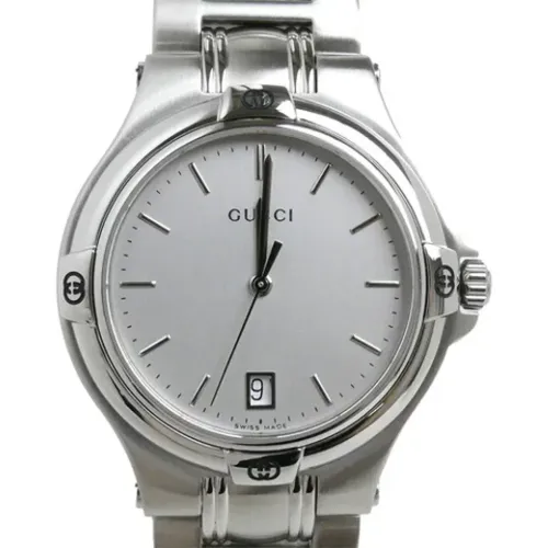 Pre-owned Stainless Steel watches , male, Sizes: ONE SIZE - Gucci Vintage - Modalova