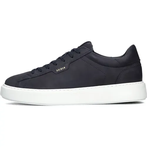 Dunkelblaue Low Top Sneakers , Herren, Größe: 43 EU - Nubikk - Modalova