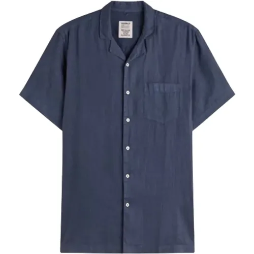 Leinenhemd in Marineblau , Herren, Größe: XL - Ecoalf - Modalova